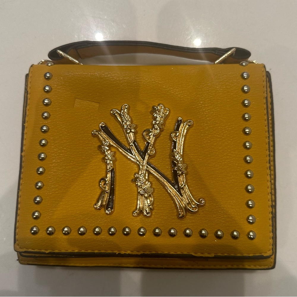 yellow NY small Goldlyfe bag